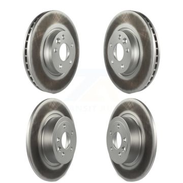 Front Rear Coated Disc Brake Rotors Kit For Land Rover Range Evoque KG-101114