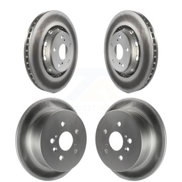 Front Rear Coated Disc Brake Rotors Kit For 2009-2016 Toyota Venza KG-101115