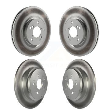 Front Rear Coated Disc Brake Rotors Kit For 2011-2014 Honda Odyssey KG-101116