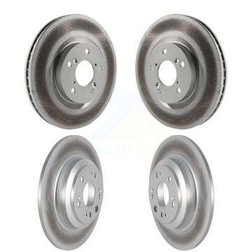 Front Rear Coated Disc Brake Rotors Kit For 2009-2014 Acura TL KG-101117