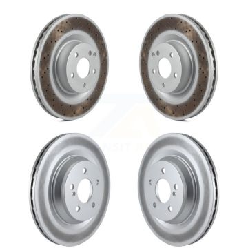 Front Rear Coated Brake Rotors Kit For Mercedes-Benz S550 S450 SL550 CL550 S350 S400 S600 KG-101118