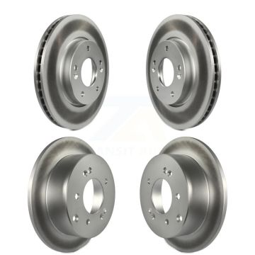 Front Rear Coated Disc Brake Rotors Kit For Kia Forte Soul Koup Forte5 KG-101121