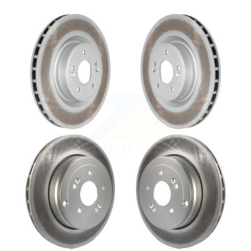 Front Rear Coated Disc Brake Rotors Kit For Hyundai Genesis Coupe KG-101122