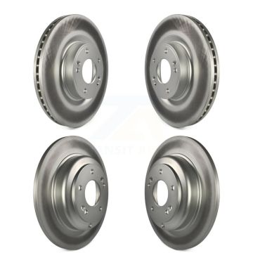 Front Rear Coated Disc Brake Rotors Kit For Hyundai Genesis Coupe KG-101123