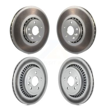 Front Rear Coated Disc Brake Rotors Kit For Volvo XC60 KG-101124