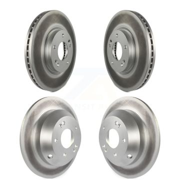 Front Rear Coated Disc Brake Rotors Kit For Hyundai Santa Fe Kia Sorento KG-101125