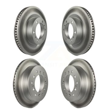 Front Rear Coated Disc Brake Rotors Kit For Toyota 4Runner Lexus GX460 KG-101126