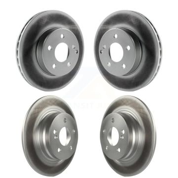 Front Rear Coated Disc Brake Rotors Kit For Mercedes-Benz C250 C230 KG-101127