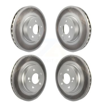 Front Rear Coated Disc Brake Rotors Kit For Mercedes-Benz C300 C350 E350 KG-101132
