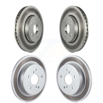 Front Rear Coated Disc Brake Rotors Kit For 2010-2013 Suzuki Kizashi KG-101135