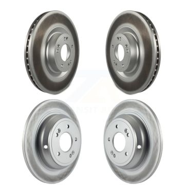 Front Rear Coated Disc Brake Rotors Kit For Hyundai Genesis G80 Kia K900 KG-101139