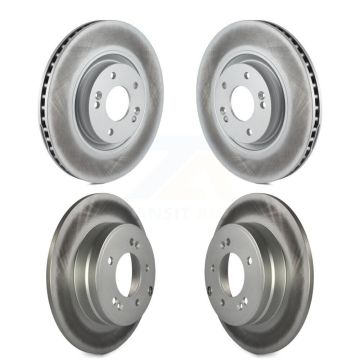 Front Rear Coated Disc Brake Rotors Kit For Hyundai Tucson Kia Optima Cadenza Azera KG-101143
