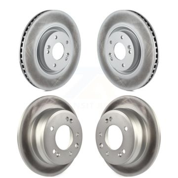 Front Rear Coat Brake Rotors Kit For 15 Hyundai Tucson FWD with FUEL CELL EV (FCEV) engine KG-101144