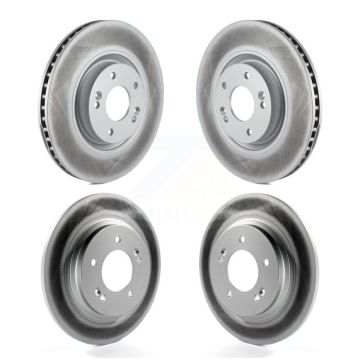 Front Rear Coated Disc Brake Rotors Kit For Kia Optima Hyundai Sonata Cadenza Azera KG-101145