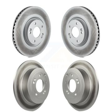 Front Rear Coated Brake Rotors Kit For Kia Sportage Turbocharged With Manual Parking KG-101146