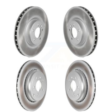 Front Rear Coated Disc Brake Rotors Kit For 2010-2013 Land Rover Range Sport Supercharged KG-101148