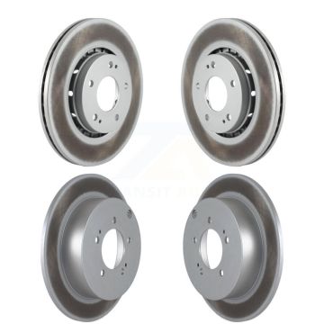 Front Rear Coated Disc Brake Rotors Kit For Mitsubishi Lancer KG-101150
