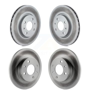 Front Rear Coated Disc Brake Rotors Kit For Fiat 500 KG-101153