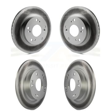 Front Rear Coated Disc Brake Rotors Kit For Honda Civic Acura ILX KG-101154