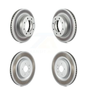 Front Rear Coated Disc Brake Rotors Kit For 2012-2021 Nissan NV2500 NV3500 NV1500 KG-101155