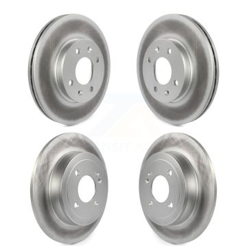 Front Rear Coated Disc Brake Rotors Kit For Hyundai Accent Kia Rio KG-101156
