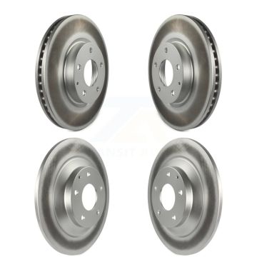 Front Rear Coated Disc Brake Rotors Kit For 2013-2015 Mazda CX-5 KG-101161