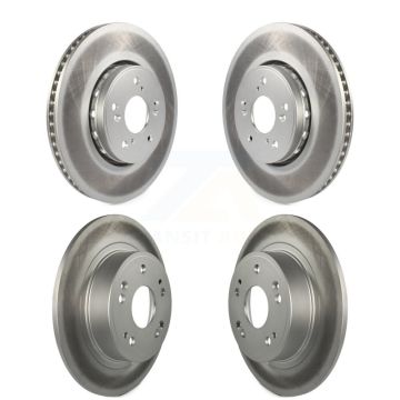 Front Rear Coated Disc Brake Rotors Kit For 2016 Acura ILX KG-101164