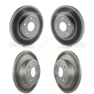 Front Rear Coated Disc Brake Rotors Kit For Honda HR-V Accord KG-101167