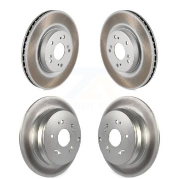 Front Rear Coated Disc Brake Rotors Kit For 2012-2016 Honda CR-V FWD KG-101168