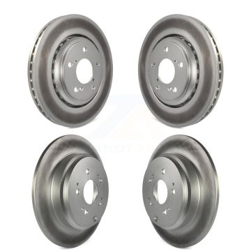 Front Rear Coated Disc Brake Rotors Kit For 2015-2017 Honda Odyssey KG-101170