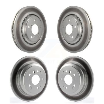 Front Rear Coated Disc Brake Rotors Kit For Honda Pilot Ridgeline Passport KG-101171
