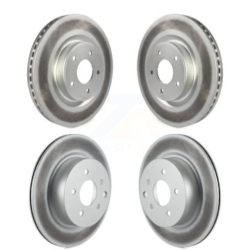 Front Rear Coated Disc Brake Rotors Kit For 2016-2017 INFINITI QX50 KG-101173