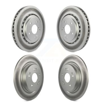 Front Rear Coated Disc Brake Rotors Kit For 2015-2020 Acura TLX KG-101175