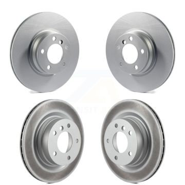 Front Rear Coated Brake Rotors Kit For 2012-2013 BMW 328i With 330mm Diameter Rotor KG-101176