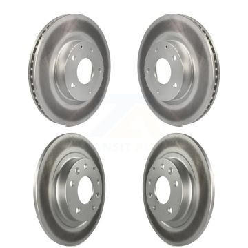 Front Rear Coated Disc Brake Rotors Kit For 2016-2018 Mazda CX-3 AWD KG-101181