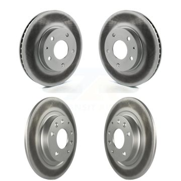 Front Rear Coated Disc Brake Rotors Kit For 2016-2018 Mazda CX-3 FWD KG-101184