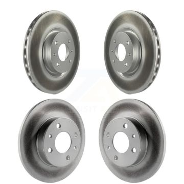 Front Rear Coated Disc Brake Rotors Kit For Fiat 500 KG-101185