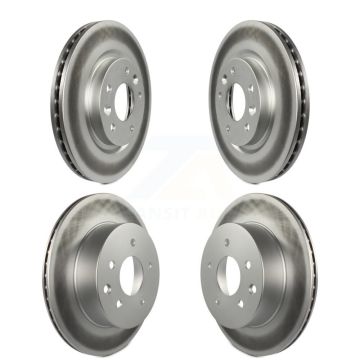 Front Rear Coated Disc Brake Rotors Kit For Nissan Rogue Sport Qashqai LEAF KG-101187