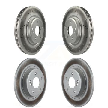Front Rear Coated Disc Brake Rotors Kit For Mercedes-Benz B250 CLA250 With Sport Package KG-101189