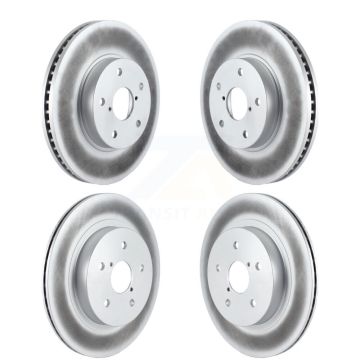 Front Rear Coated Disc Brake Rotors Kit For 2015-2019 Subaru Legacy 2.5L KG-101193