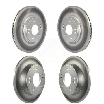Front Rear Coated Disc Brake Rotors Kit For Kia Soul KG-101195