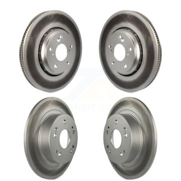 Front Rear Coated Disc Brake Rotors Kit For Honda Accord Acura ILX KG-101200