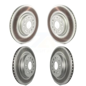 Front Rear Coated Disc Brake Rotors Kit For Cadillac XT5 Buick Enclave XT6 KG-101219