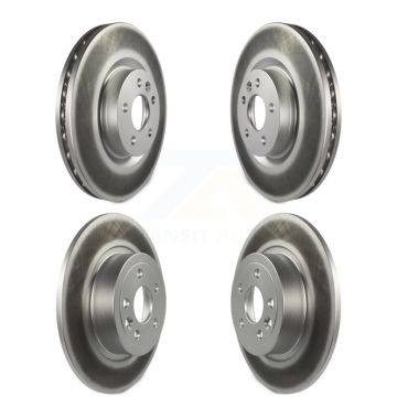 Front Rear Coated Disc Brake Rotors Kit For Land Rover Range Evoque KG-101221