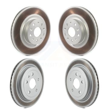 Front Rear Coated Disc Brake Rotors Kit For Cadillac CTS KG-101230