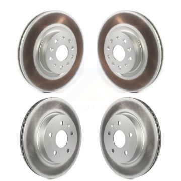 Front Rear Coated Disc Brake Rotors Kit For Cadillac CT5 Chevrolet Camaro CT6 KG-101231