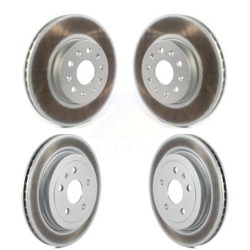 Front Rear Coated Disc Brake Rotors Kit For Cadillac CTS KG-101232