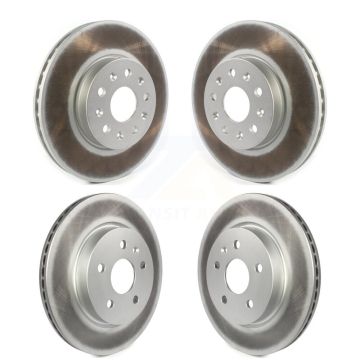 Front Rear Coated Disc Brake Rotors Kit For Chevrolet Camaro Cadillac CT5 CT6 KG-101233