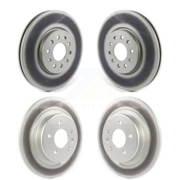 Front Rear Coated Brake Rotors Kit For 16-18 Buick Envision With 315mm Diameter Rotor KG-101235