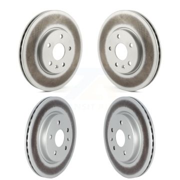 Front Rear Coated Disc Brake Rotors Kit For Cadillac XT4 Buick Envision KG-101236